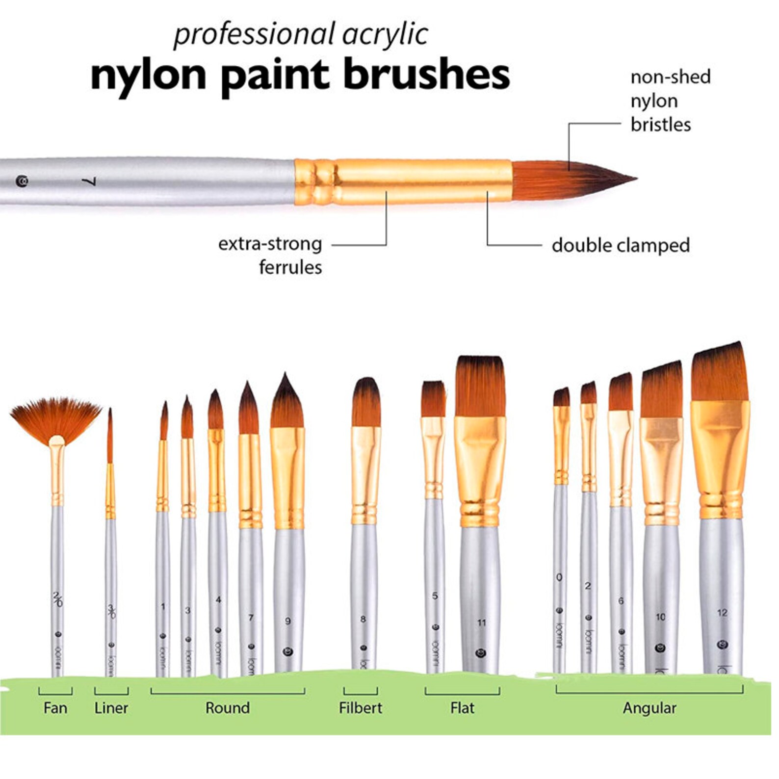 Acrylic Paint Brush Set With 15 Paint Brushes For Acrylic Etsy