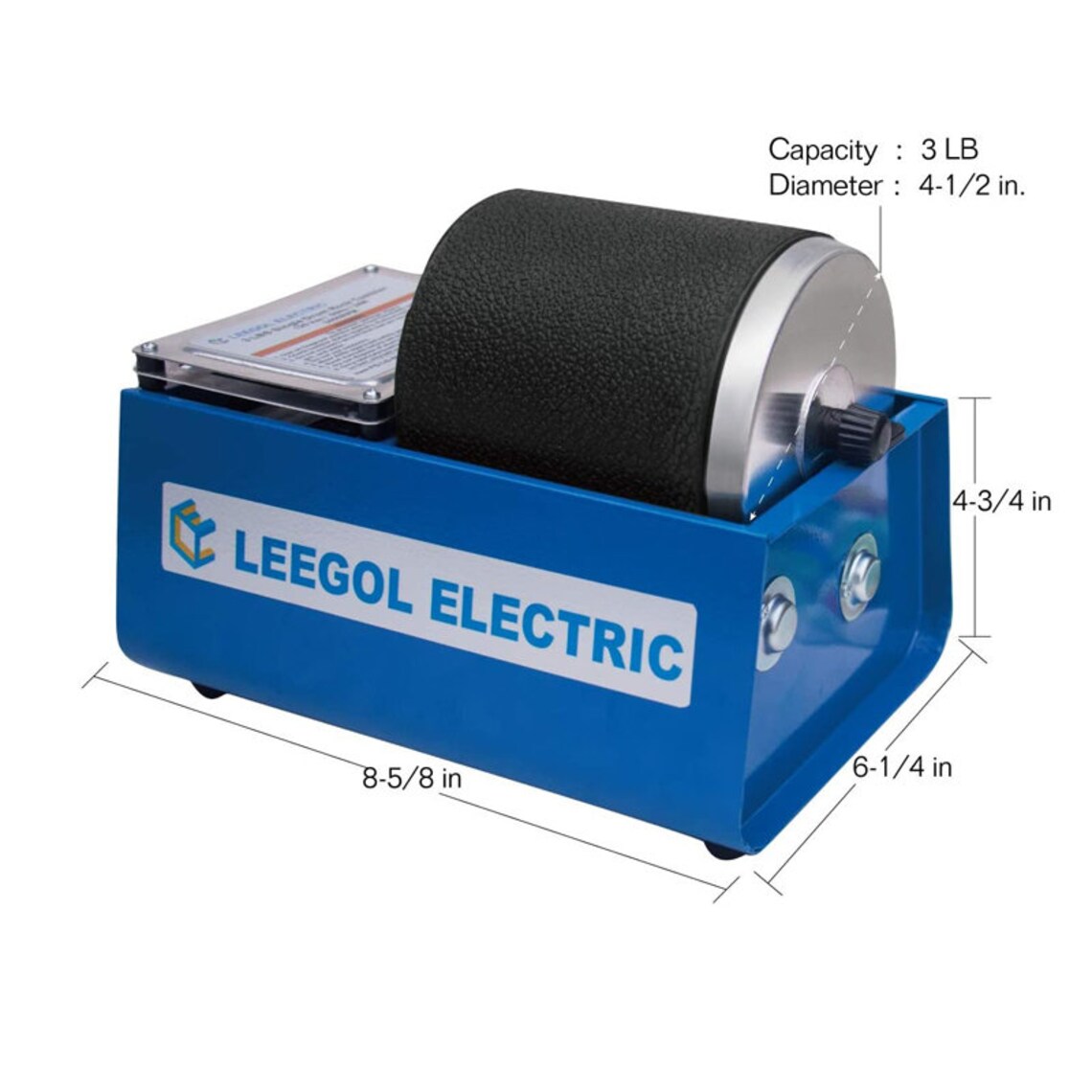 Hobby Rock Tumbler Machine Single Drum 3LB Rock Polisher Etsy