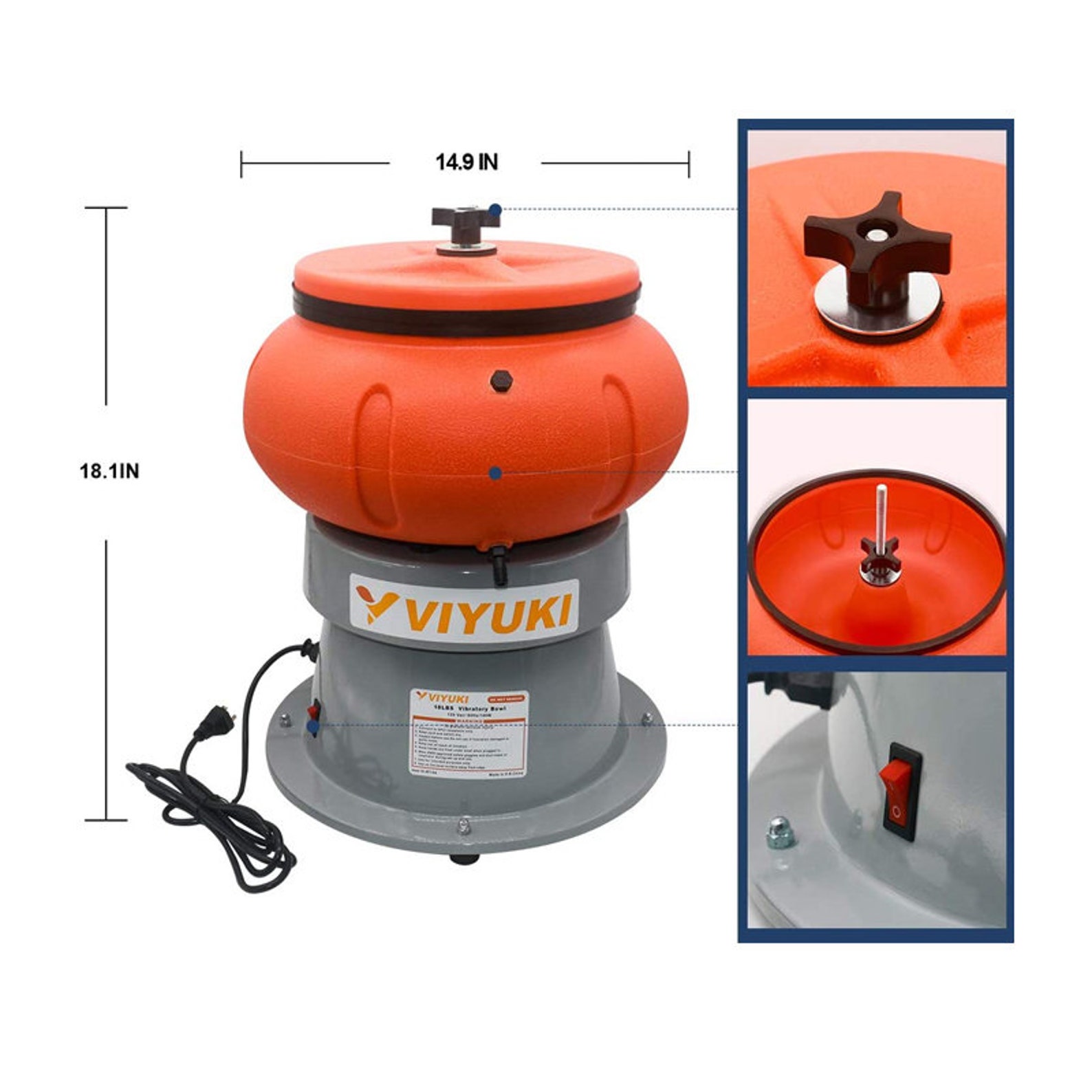 Rock Tumbler 18 Lbs Vibratory Tumbler Bowl for Polishing Metal Etsy