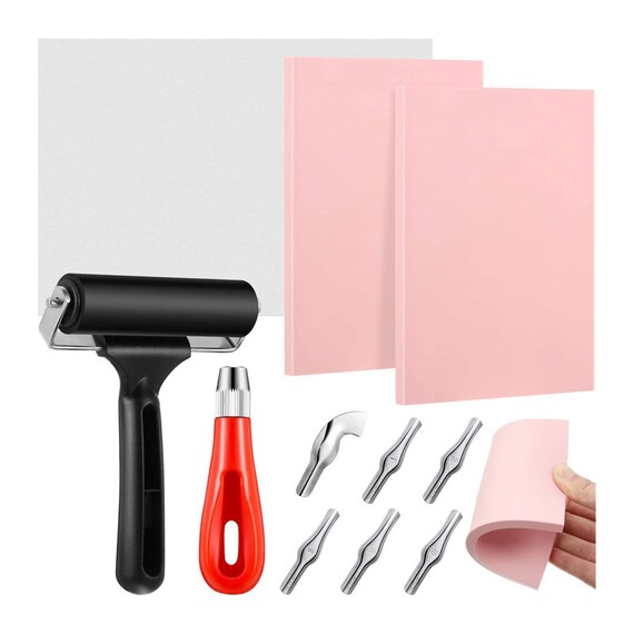 Rubber Stamp Making Kit Block Printing Starter Tool Kit Etsy