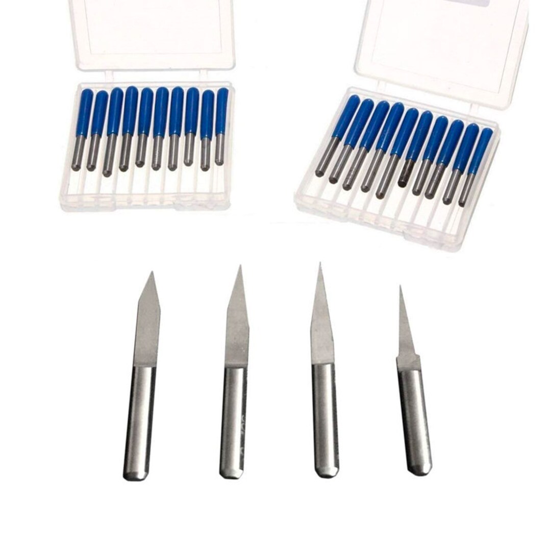 20pcs 10 15 20 30 3.175mm Carbide PCB Engraving Bits CNC Etsy