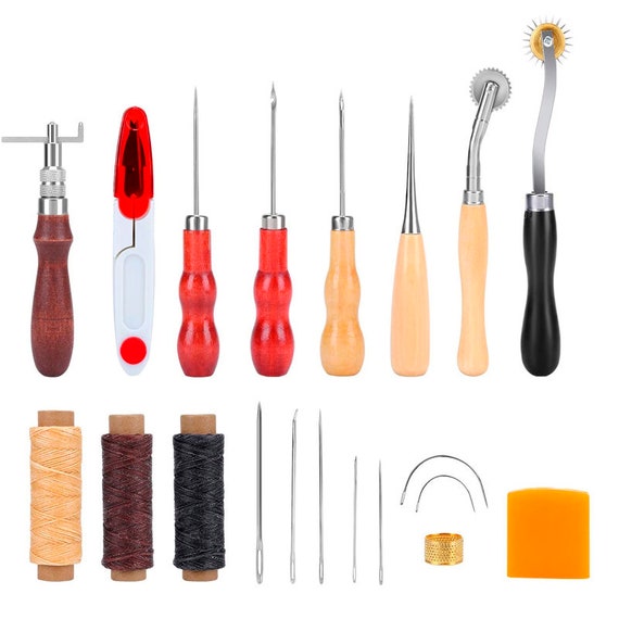 Leather Sewing Tools, RELIAN 20PCS Leather Craft Tool Kit 