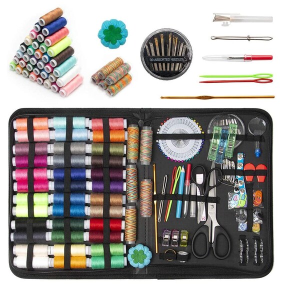 Sewing Kit for Adults Needle and Thread Kit for Sewing Upgrade 41 Spools of  Thread 206 Pcs Oxford Fabric Case Portable Basic Sewing Repair 