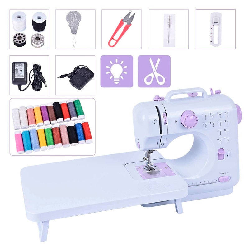 Portable Electric Sewing Machine 12 Built-in Stitches Mini | Etsy