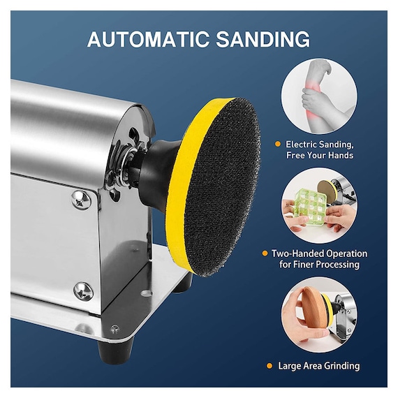 Electric Resin Polishing Machine, Resin Sanding and Polishing Kit Sander,  Including 26 PCS Sandpaper Resin Grinding Polisher Supplies 