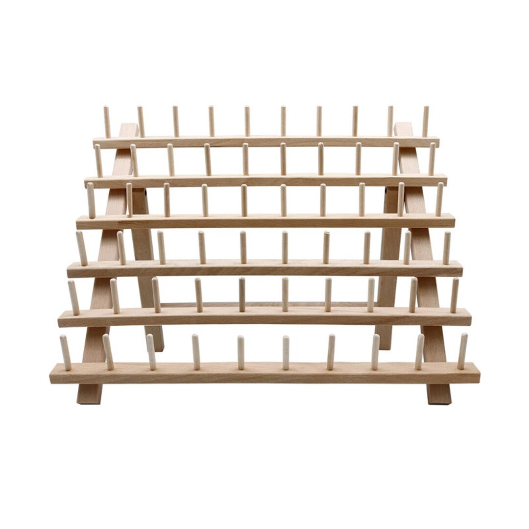 Braiding Hair Rack 60 Spool Wooden Braiding Hair Holder Etsy