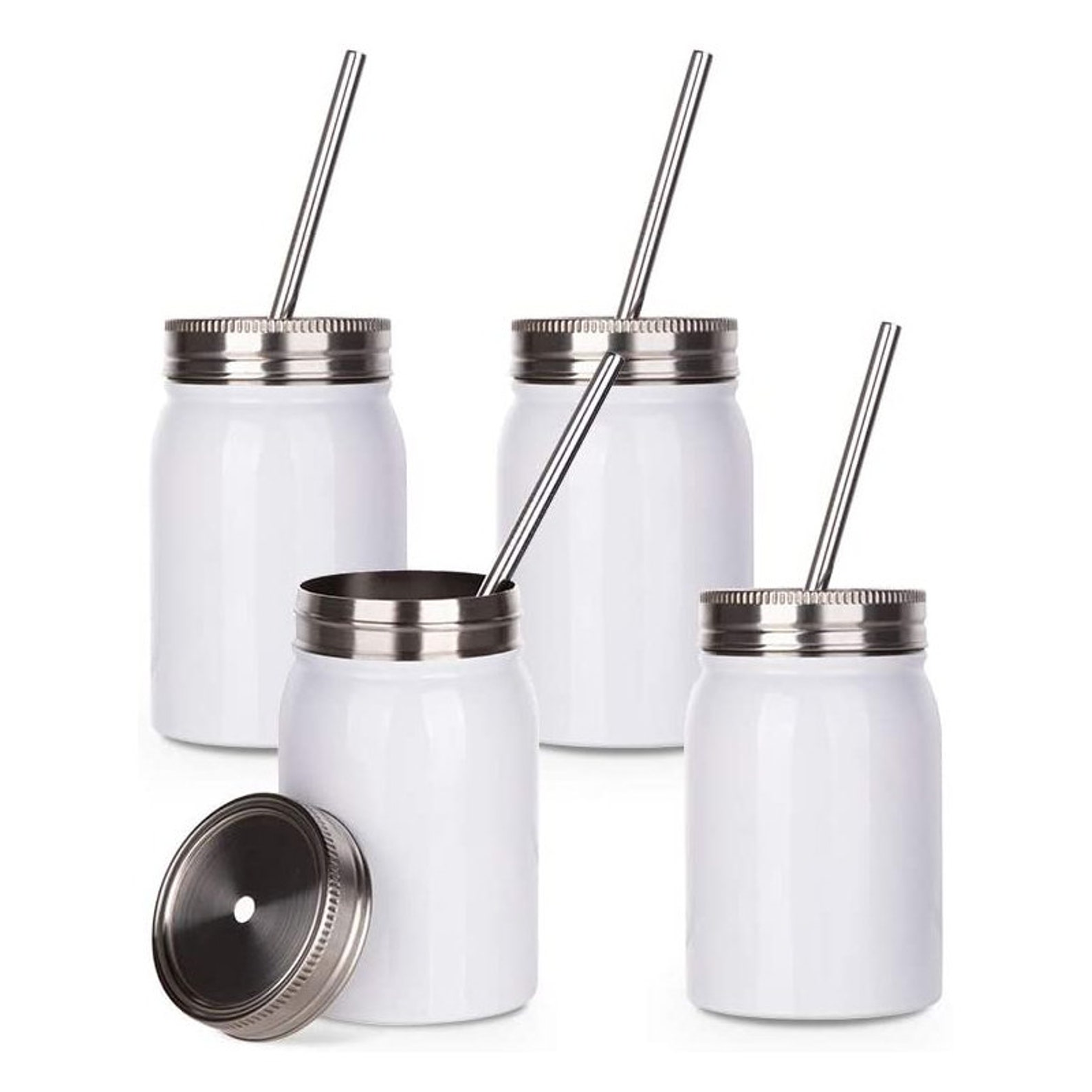 Sublimation Rohlinge Mason Jar Tumbler 17 OZ Breit Mund weiß Etsy