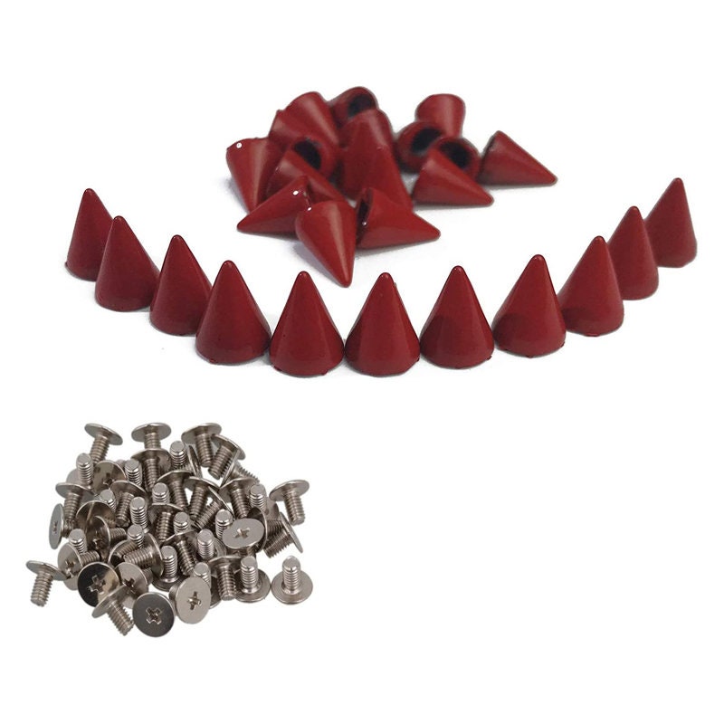 Metal Screw Back Rivet,colorful Painted Bullet Cone Studs and