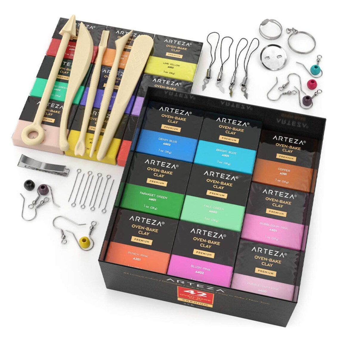 Arteza Polymer Clay Kit Modeling Clay Oven Bake for Adults Etsy