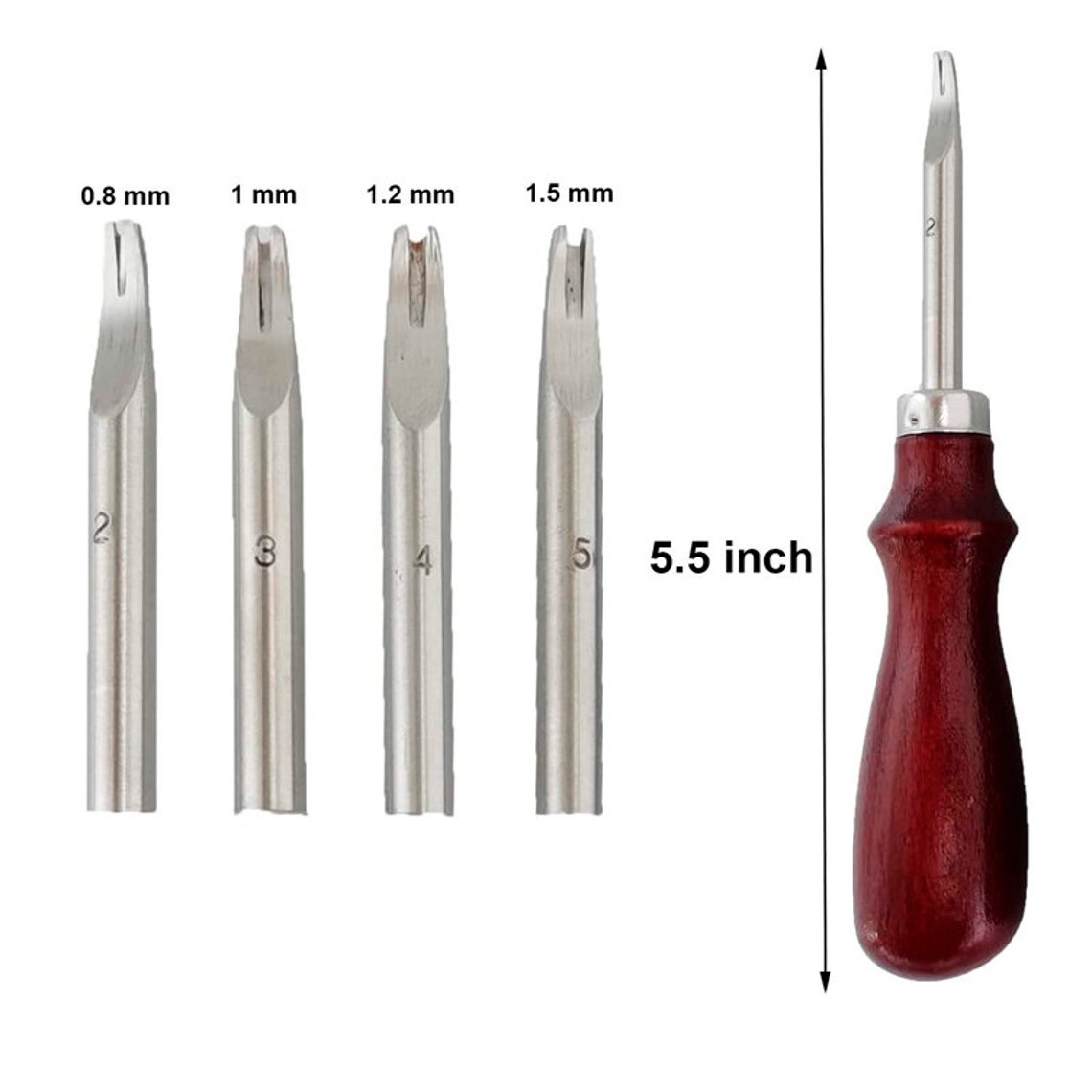 4 Size Leather Beveler Craft and 1 Piece Leather Cutting Knife Etsy