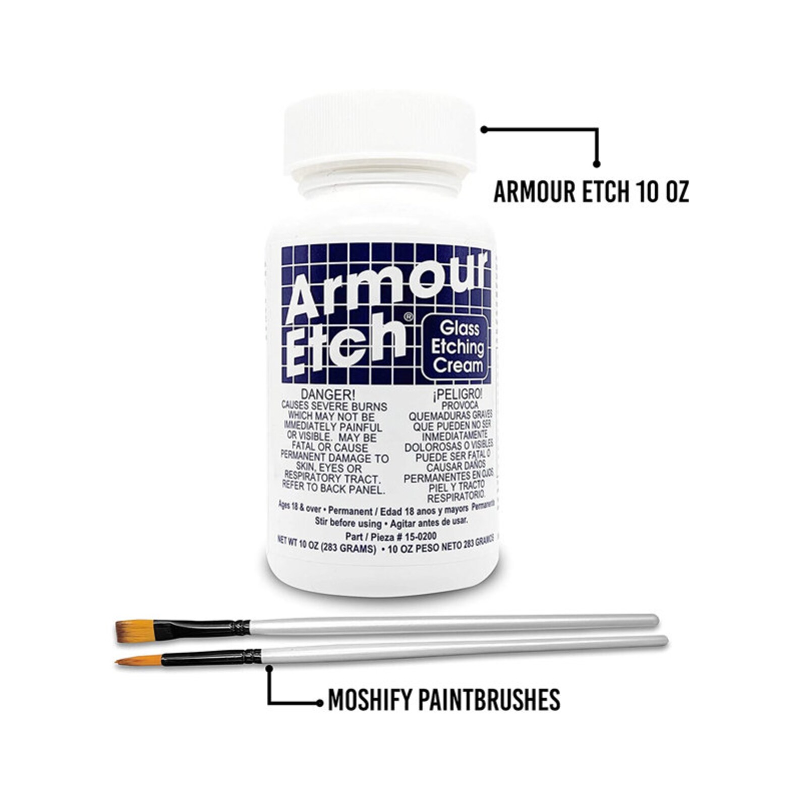 Armour Etch Glass Etching Cream Kit Create Permanently Etsy