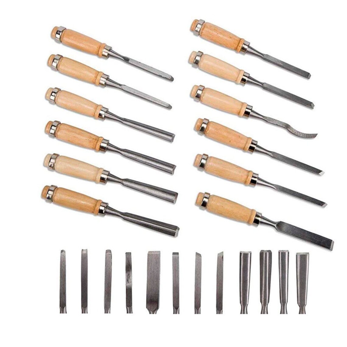 Professional Wood Carving Chisel Set 12 Piece Sharp Etsy