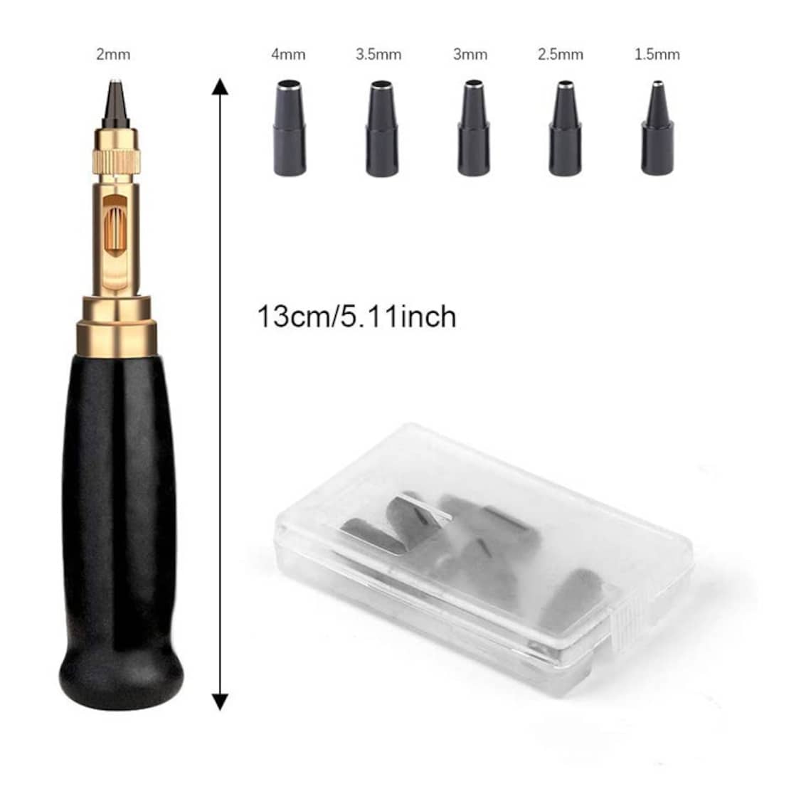 Japanese Screw Punch Screw Hole Punch6 Tip Sizes Leather Etsy