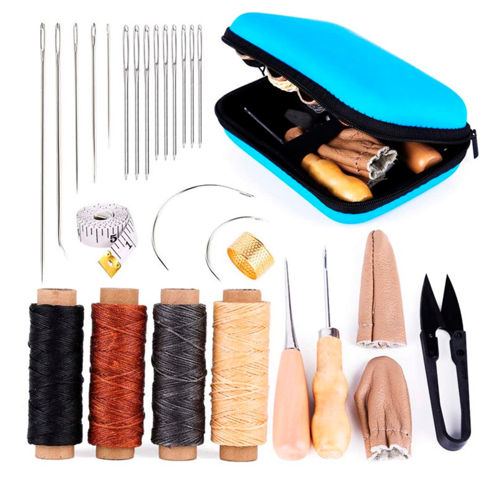Leather Sewing Kit Leather Working Tools and Supplies Etsy