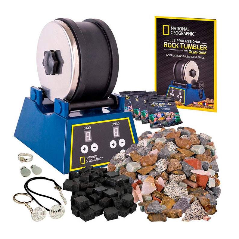 Rock Tumbler Kit3lb Extra Large Capacity 3LB Rough Gemstones Etsy