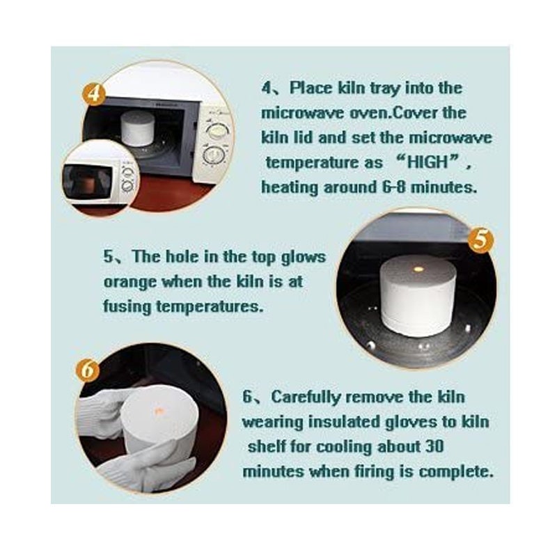 Extra Large Microwave Kiln Kit for Fusing Glass Kiln 9pcs Set Etsy