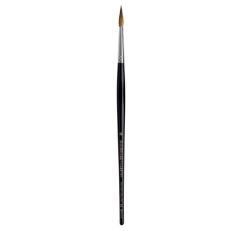 Connoisseur Flat Wide Hake Paint Brush. 1 by 1/2 Inches. Apply Thin Media  Over Large Areas Painting, Watercolor, Shellac, Sizing, Gluing 