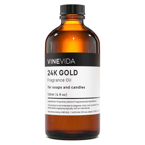24K Gold Fragrance Oil for Soap Making Scents for Candle Making, Perfume  Oils for Women 