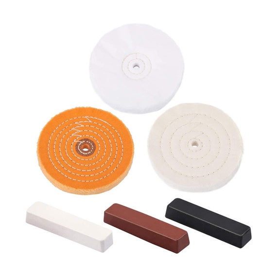 Cotton Metal Aluminum Polishing Wheel Kit for Drill Die Grinder Car Buffing  Pads