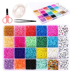 Jewelry Making Kit Beads for Bracelets 5000pcs Bead Craft Kit Set ...