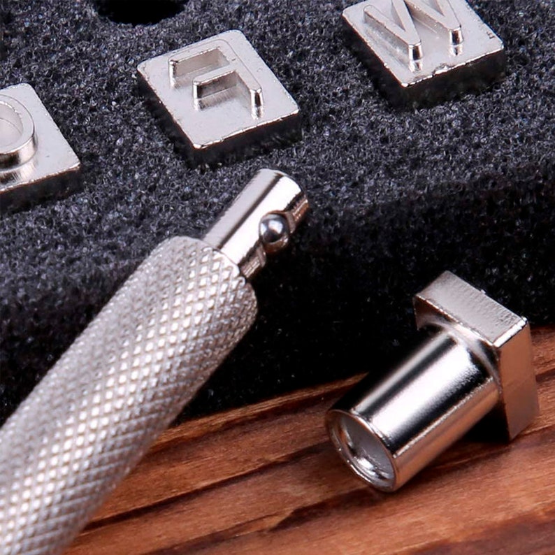 37 PCS Leather Stamps Alphabet Set 6 Mm Alphabet Stamp Tools Etsy