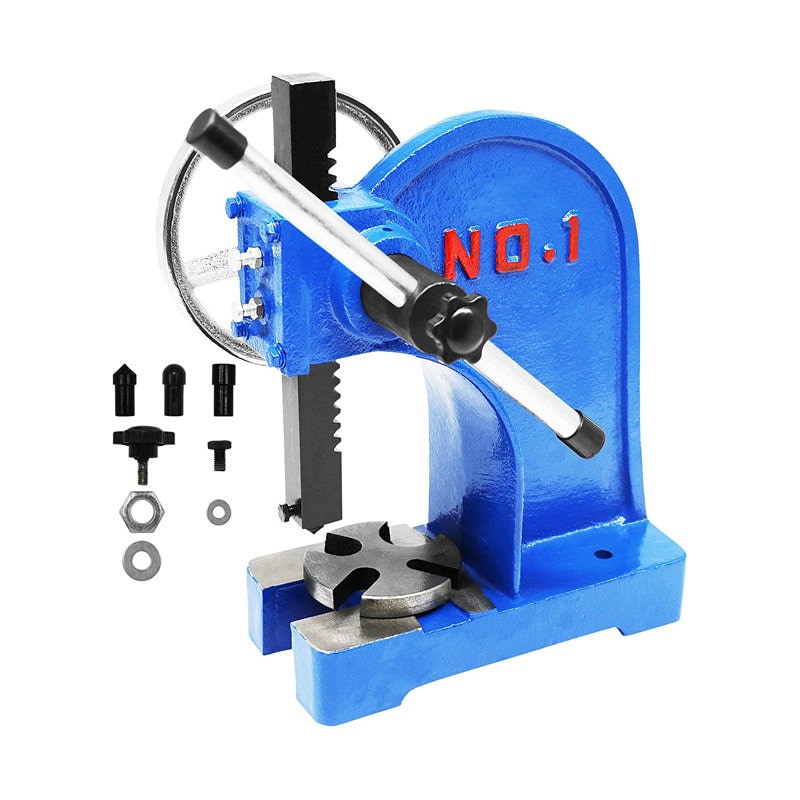 Arbor Press 1 Ton,ratchet Leverage Arbor Press With Handwheel,manual  Desktop Punch Press Machine Metal Arbor Press Tool 