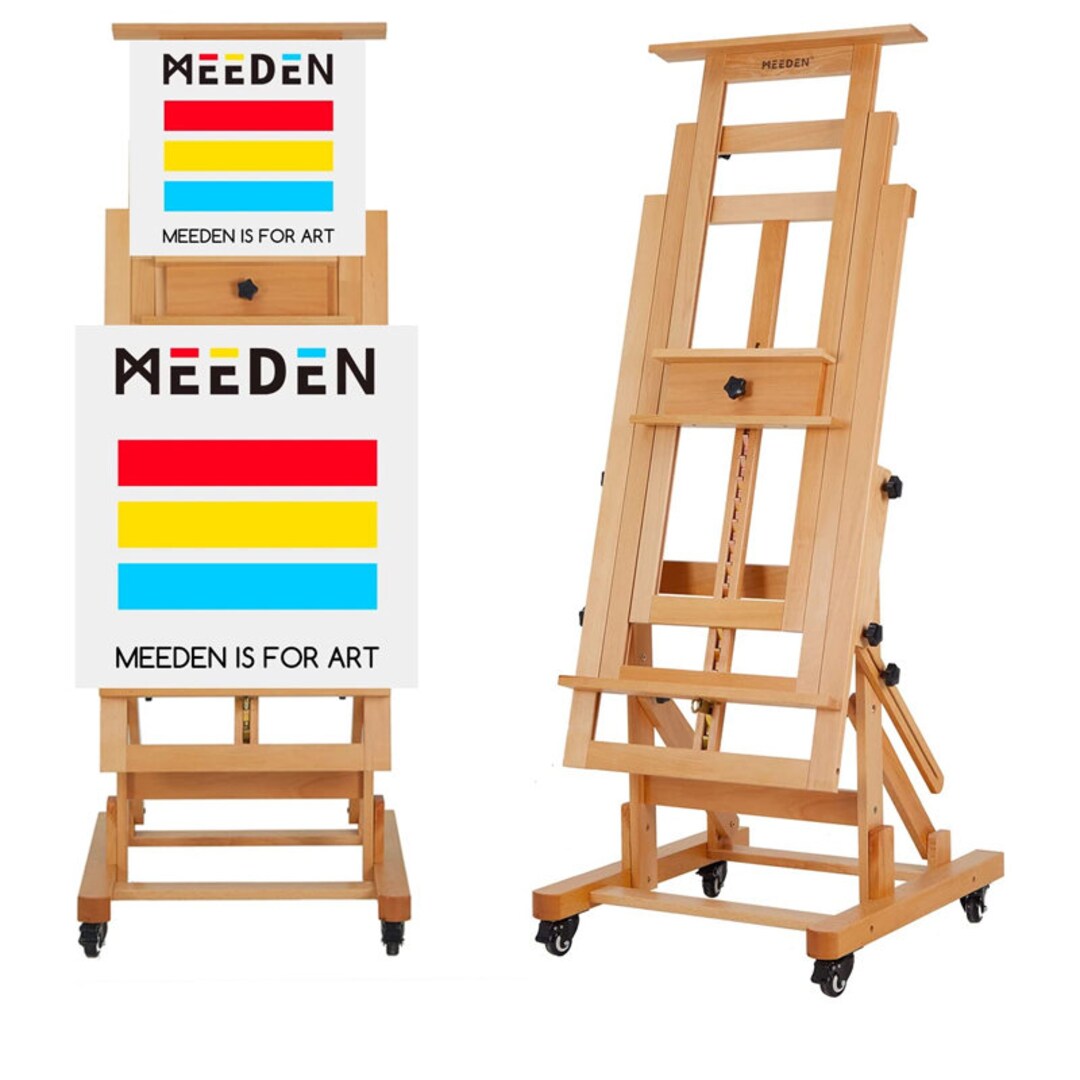 Deluxe Movable Hframe Studio Easel,multifunction Artist Easel, Heavy