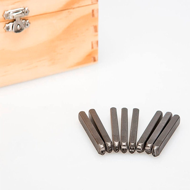 1/8 Inch 3mm Letter and Number Stamp Set 36pcs 40cr Alloy Etsy