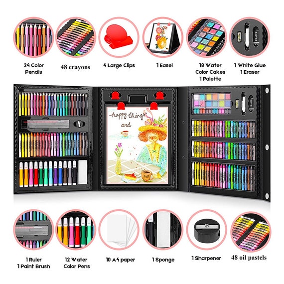 Art Kit Drawing Supplies Case, Kids Art Supplies Coloring Set for