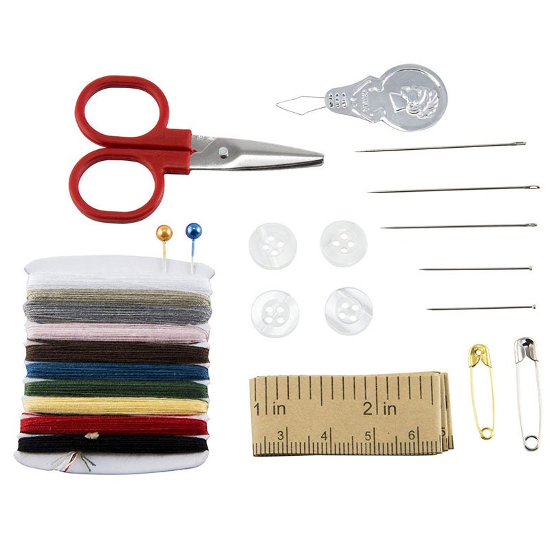 SINGER 01927 Travel Sewing Kit in Case, Assorted Colors, Multicolor