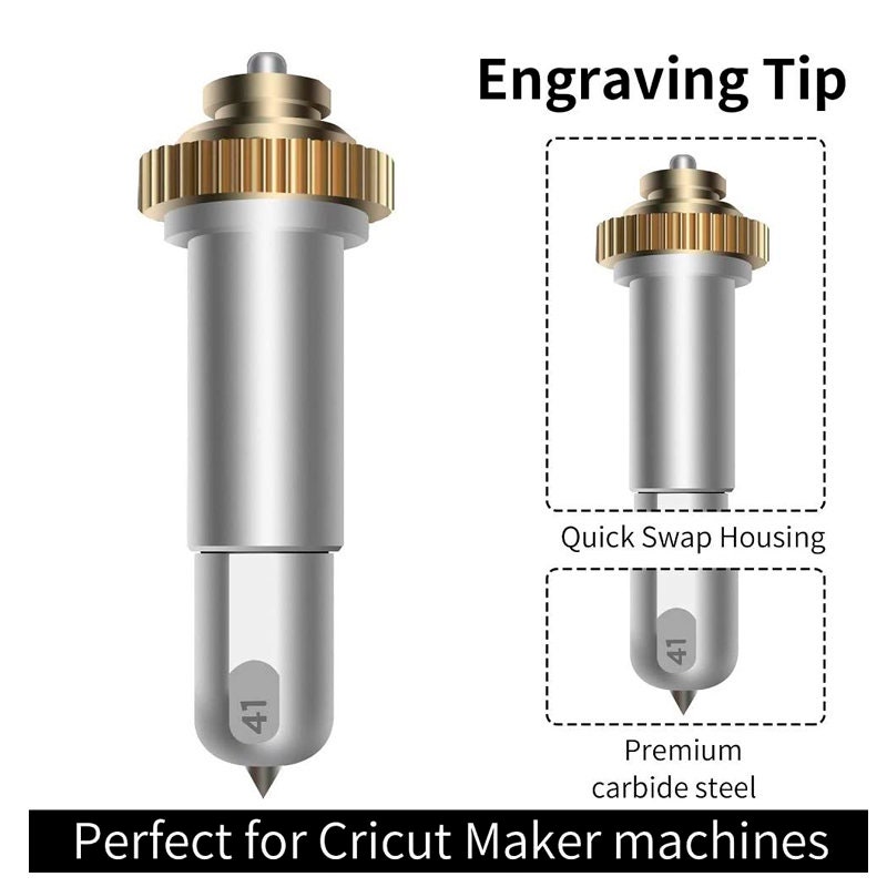 Engraving Tip and Housing Perfect Tool for Cricut Maker Bundle