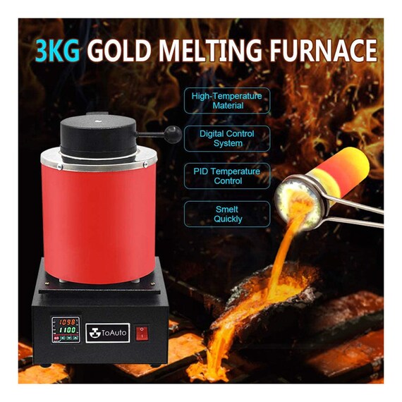 Italian Electric Melting Furnace Graphite Crucible 3kg Jewelry Gold Silver