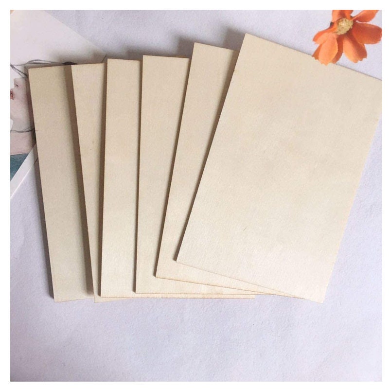 10 Pack Balsa Wood Sheet for Crafts Thin Wood Sheets for Plane