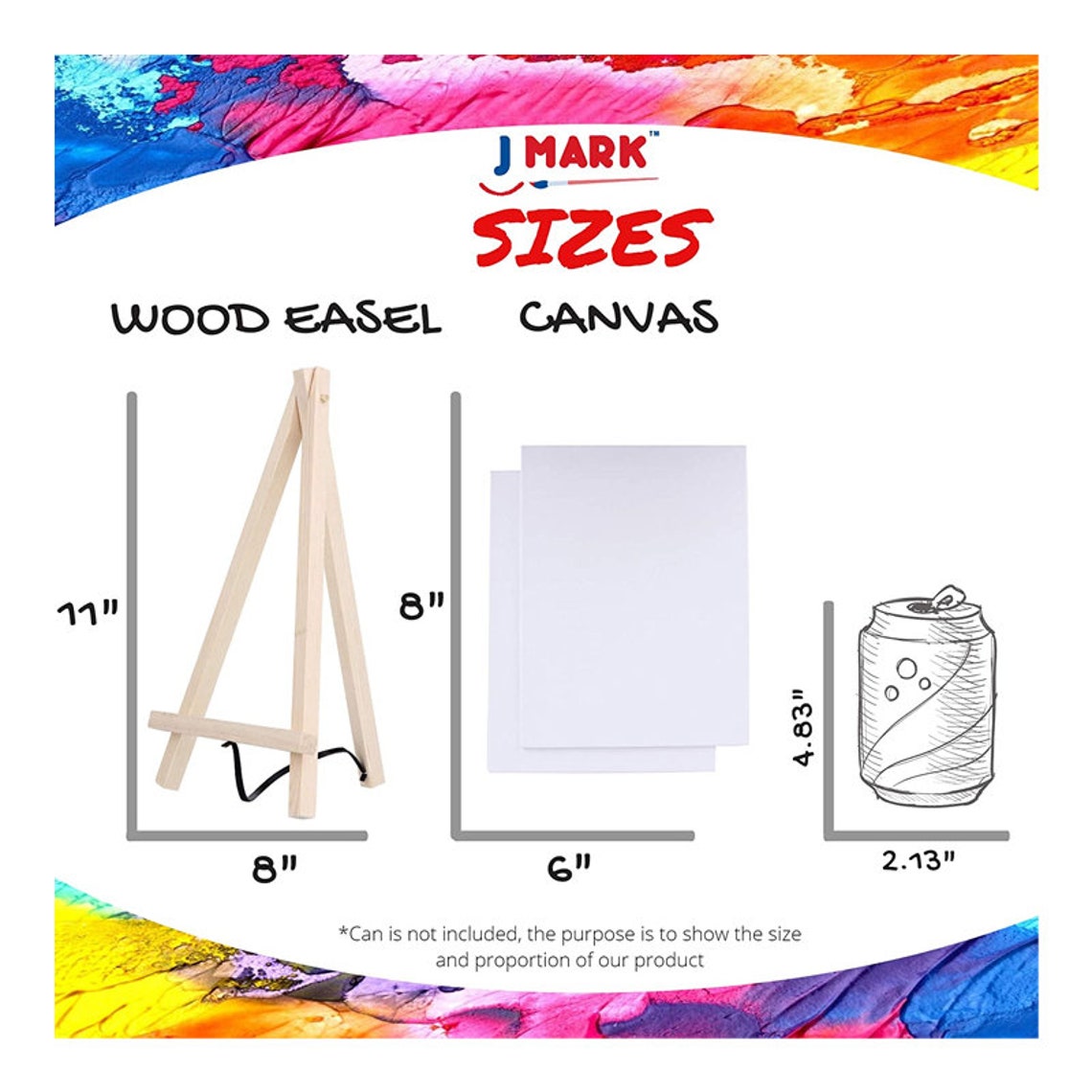 Art Canvas Paint Set Supplies 14piece Mini Canvas Acrylic Etsy