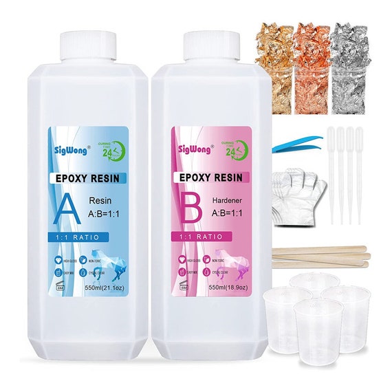 Epoxy Resin Clear Crystal Coating Kit 40oz 2 Part Casting Etsy
