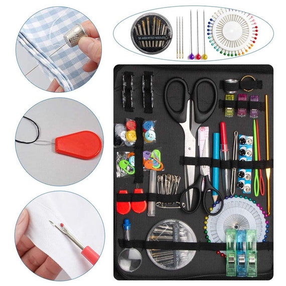 Sewing Kit for Adults Needle and Thread Kit for Sewing Upgrade 41 Spools of  Thread 206 Pcs Oxford Fabric Case Portable Basic Sewing Repair 