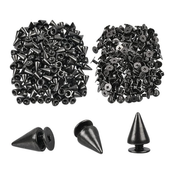 ▷ Punk Spikes Spots Studs 9,5 mm for Clothes (250 pcs / Pack)