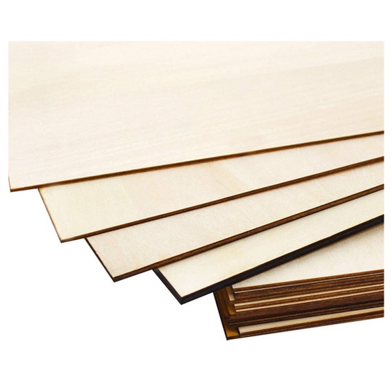 Balsa Wood Sheets,10 Pack Natural Unfinished Wood for House Aircraft Ship  Boat DIY Wooden Plate Model, 200 * 100 * 2mm