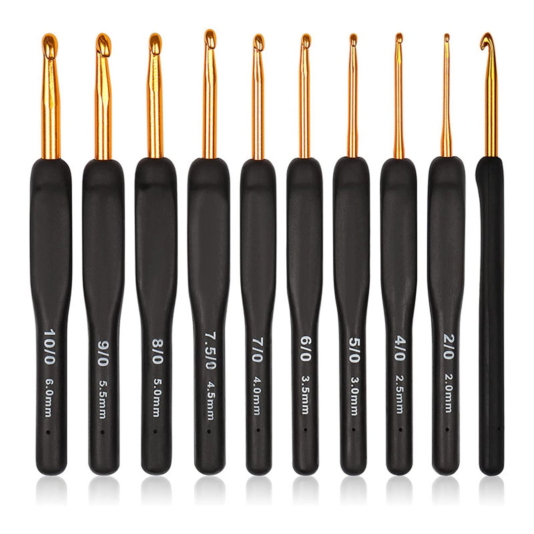 Crochet Hooks Needles for Arthritic Hands, 2.06.0mm Crochet Hook Set