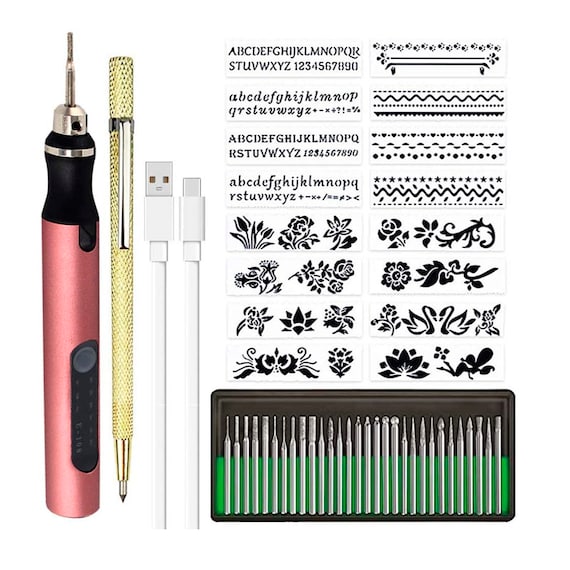 Cordless Electric Micro Engraver Pen Mini DIY Engraving Tool Kit for Metal  Glass Ceramic Plastic Wood Jewelry With 30 Bits -  Norway