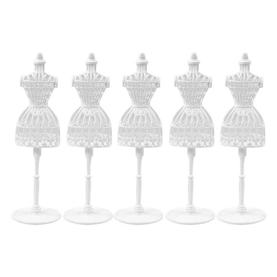 5 PCS Doll Dress Form Cloth Gown Plastic Demountable Display Etsy