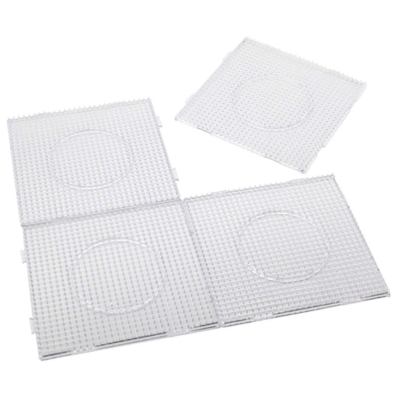 4PCS 5mm Fuse Beads Boards, Large Clear Pegboards Kits, With Gift 4 Lroning  Paper WA3-Z1 -  Israel