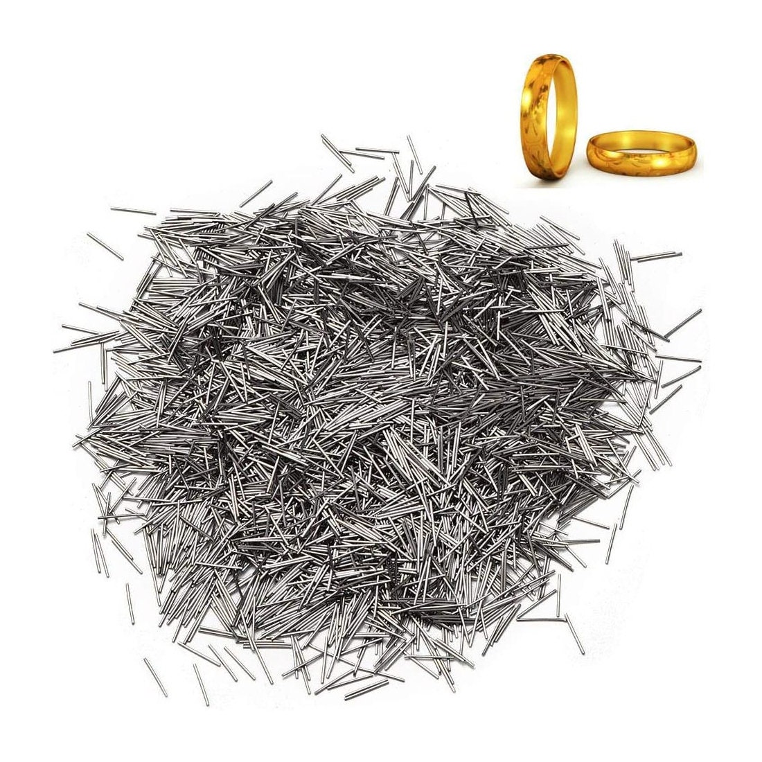 47.660 = TUMBLING MEDIA STAINLESS STEEL PINS 0.5mm FOR MAGNETIC