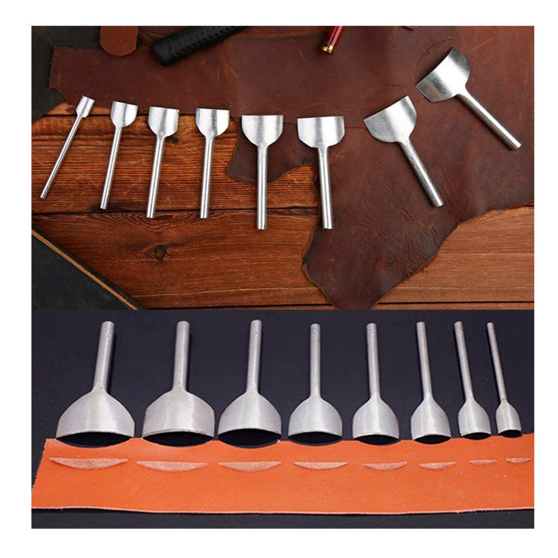 Leather Hole Punch Cutter 0.5mm3.5mm Hollow Punch Set 8 Pcs Etsy