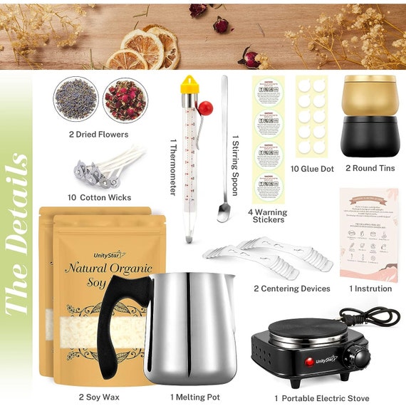 Candle Making Kit With Hot Plate