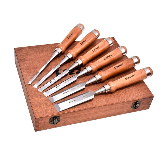 EMPTY Wooden Box for Bevel Edge Chisels (chisels not included)