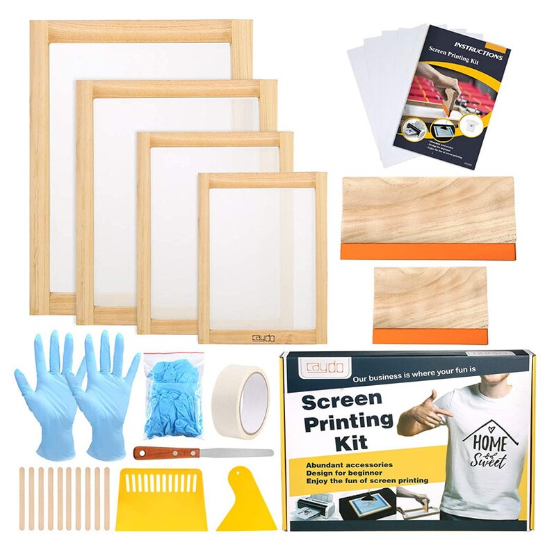 31 Pieces Screen Printing Starter Kit Include 4 Different Size Etsy