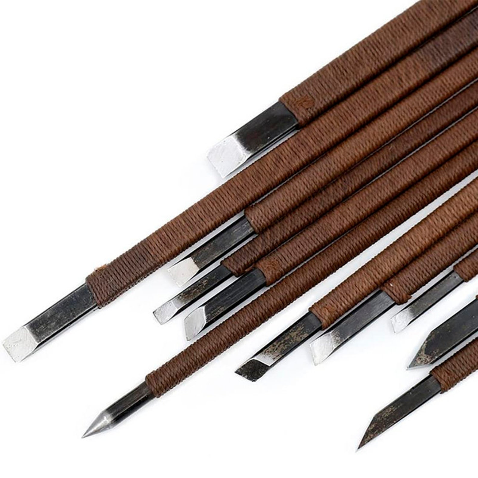 11pcs Stone Carving Tool Chisels/knife Set Kit Mn Alloy Steel Etsy
