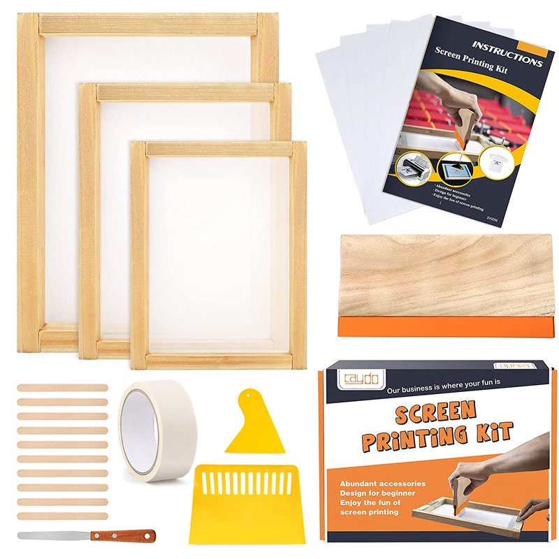 23 Pieces Screen Printing Starter Kit Include 3 Different Size Etsy