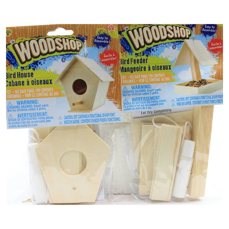 2er Set Kinder DIY Holzladen Vogelhaus und Vogelfutter Etsy